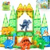 Amazon: $12.49 ($41.96) Dinosaur Toys Magnetic Tiles 3D Movable Dinos for Kids Toddler Outdoor Sensory Toys, STEM