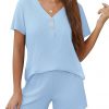 Amazon: $9.19 ($24.99) Women’s Pajama Sets Waffle Knit Lounge Set Matching loungewear Set Loose V Neck Top & Shorts