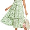 Amazon: $15.05 ($42.99) Women Summer Maxi Dress Floral Sleeveless Smocked Tiered Ruffle Spaghetti Strap Boho A Line
