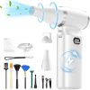 Amazon:$21.49 ($42.99)Compressed Air Duster-Stepless Adjustable 110000RPM Electric Mini Air Dust Remover with LED Light, Rechargeable Cordless Canned Blower Fan for PC Keyboard Cleaner Car Cleaning Kit Home Office