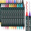 Amazon: $8.49 ($16.99) 24 Colors Acrylic Paint Markers, Dual Tip Acrylic Paint Pens for Wood, Rocks, Canvas