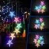 Amazon:7.99(15.99)Color Changing Wind Chime Blue Star LED Wind Chime Wind Mobile Portable Waterproof Outdoor Decorative Romantic Wind Bell Light for Patio Yard Garden Home