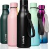 Amazon:$8.56 ($11.90)BJPKPK Insulated Water Bottles, 18 oz Stainless Steel Metal Water Bottle with Strap, BPA Free Leak Proof Thermos, Mugs, Flasks, Reusable Water Bottle for Sports & Travel, Black