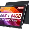 Amazon :$44.99 ($49.99)YQSAVIOR 10.1 inch Android 13 Tablet, RAM 10GB(4GB+6GB Expand) +64GB ROM+1TB Expandable Computer Tablets PC, MTK8768 Octa-CORE 2.2GHZ, IPS 1280 * 800 Screen, 2+8MP Dual Camera, WiFi, BT, Black
