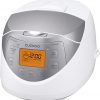 Amazon:$69.99 ($129.99)CUCKOO Micom Rice Cooker 6 Cup Uncooked / 12 Cup Cooked, Electric Rice Cooker Small with Fuzzy Logic, Sticky Rice Maker with 11 Menu Modes, Nonstick Small Rice Cooker White & Silver (CR-0632F)