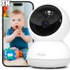 Amazon:$7.49 ($24.99)Alaga Security Camera for Home 5MP,5G and 2.4G WiFi,360° Pan 3K Human Pet Motion AI,Night Vision, Speaker,Compatible with Alexa and Google Assistant
