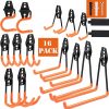 Amazon :$13.59 ($33.99)Upgraded 16 Packs Garage Hooks Double Heavy Duty, Garage Storage Hooks, Wall Mount Garage Organization & Hanger for Organizing Power Tools,Ladders,Bulk Items and More Equipment(Orange)