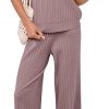 Amazon:$19.99( reg: $29.00)Caracilia Womens Two Piece Outfits Cap Sleeve Sweater Vest Wide Leg Lounge Pants Sets Casual Matching Summer Clothing