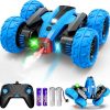 Amazon :$7.99 ($23.99)RC Cars, 2.4GHz Fast Stunt RC Car, 4WD Double Sided 360° Rotating RC Trucks with Headlights, High Speed Off Road Stunt Truck, Cool Spray Patterns, Remote Control Cars Toy for Boys Girls