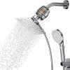 Amazon:$19.99(49.99)Filtered Shower Head 20 Stage Shower Filter 8″ Rain Shower Head with Handheld Showerhead Combo for Hard Water Detachable 5 Modes High Pressure Shower with 60