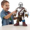 Amazon:$16.79 ($29.99)Fisher-Price Imaginext Star Wars Toy The Mandalorian XXL Figure, 16+ Inch Tall Poseable Character with Launcher for Kids Ages 3+ Years