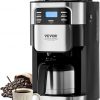 Amazon:$54.99 ($109.99)VEVOR Coffee Maker with Grinder, 8 Cup Coffee Machine, Grind and Brew Coffee Maker with 3 Brew Strength Control, 24-Hour Timer for Auto Brew, for Home Office Restaurant