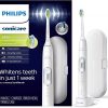 Amazon:$99.99 ($129.96)PHILIPS Sonicare ProtectiveClean 6100 Rechargeable Electric Toothbrush, with Pressure Sensor, 3 Cleaning Modes, SmarTimer and QuadPacer, 14-Day Battery Life, Travel Case, White, Model HX6877/21