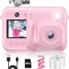 Amazon:$14.99 ($39.99)Kids Camera Instant Print, 48MP Selfie Digital Camera for Kids Christmas Birthday Gifts, 1080P Instant Print Cameras with Print Paper, 32GB Card, Toddle Toy for 4 5 6 7 8 9 Year Old Boys Girls-Pink
