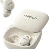 Amazon:$5.99 ($9.99)MINISO X10 Bluetooth Sleep Wireless Earbuds Noise Blocking Earbuds Comfortable Fit Bluetooth 5.4 Earphones for Sleep Sounds Side Sleeper in-Ear Wireless Headphones for Sleeping Flat Ear Buds Beige