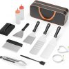 Amazon:$14.99 ($29.99)35PCS Griddle Accessories Kit, Flat Top Grill Accessories Set for Blackstone and Camp Chef, Grill Spatula Set with Enlarged Spatulas, Basting Cover, Scraper for Outdoor Barbecue