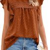 Amazon: $7.00 (Reg. $14.00)Glamaker Womens Summer Casual Blouses Dressy Flutter Sleeve Tops Western Spring Crew Neck Holidy Cute Work Shirts 2025 Trendy