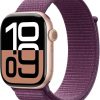 Amazon:$329.00 ($429.00)Apple Watch Series 10 [GPS 46mm case] Smartwatch with Rose Gold Aluminium Case with Plum Sport Loop. Fitness Tracker, ECG App, Always-On Retina Display, Carbon Neutral