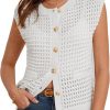 Amazon:$9.99 (Reg $24.99)GRACE KARIN 2025 Casual Summer Crochet Open Front Cardigan for Women Button Down Sweater Vest Tops Beach Swim Cover Up