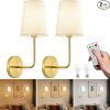 Amazon:$42.99 ($85.99)JESLED Battery Operated Wall Sconce Set of 2, Rechargeable Wall Lights with Remote Control, 15000mAh Wall Sconces, Dimmable Wall Lamps Magnetic Wall Scone for Bedroom Living Room Hallway Gold