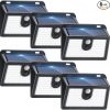 Amazon:$18.50 ($36.99)CLAONER Solar Lights Outdoor Motion Sensor, 6 Pack 149 LED Solar Powered Fence Light Waterproof, 3 Modes Security Wall Lighting for Outside Yard Deck Garden