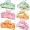 Amazon:  $4.74 ($15.99) Hair Claw Clips for Women Girls,6PCS