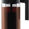 Amazon : $13.69 ($24.99)  Takeya Patented Deluxe Cold Brew Coffee Maker with Black Lid Airtight Pitcher, 1 Quart, Black