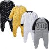 Amazon:$15.00(24.99)Gerber Baby Boys 4 Pack Sleep 'N Play Footie