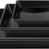 Amazon:7.49(14.99)6 Pack Square Plant Saucer 6 8 10 12 14 16 Inch, Durable Thick Plant Pot Dish for Flower Pot, Plastic Plant Tray to Catch Water for Indoor Outdoor(6 8 10 Inch, Black)