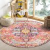 Amazon:$29.96(85.99)Lahome Bohemian Floral Medallion Round Rug - 4Ft Hot Pink Soft Round Area Rug Bedroom Kitchen Mat, Turkish Washable Indoor Floor Accent Bathroom Carpet for Nursery Living Room Home Office Hallway