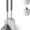 Amazon: $10.99 ($21.98) 2-in-1 Toilet Brush and Plunger Set w/ 2 Extra Brush Heads, Large TPR Suction Cup, Compact