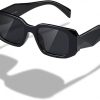 Amazon : $3.49 ($9.99)  kimorn Rectangle Sunglasses for Women Men Trendy Retro Trendy Sun Glasses 90’s Vintage Square Frame K1307