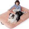 Amazon:$95.99 ($119.99)Bedsure Foldable Human Dog Bed for Kids, 2 in 1 Calming Human Size Giant Dog Bed Fits Pet Families with Egg Foam Supportive Mat and Waterproof Liner, Faux Fur Orthopedic Dog Sofa, Pink