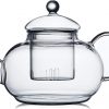 Amazon: $11.49 ($24.99) Glass Teapot Stovetop Safe,Clear Teapot with Removable Infuser 20.3 oz,Loose Leaf