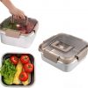Amazon: $11.49 ($22.99) Food Storage Containers Outdoor 304 Stainless Steel Crisper Box Refrigerator Freezer Storage Box Fruit Seal Box Microwave Oven Heat-resistant (1600ML)