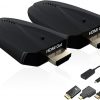 Amazon : $39.00 ($98.00) p- Wireless HDMI Transmitter and Receiver, 4K Input Supported, 492FT Range, Plug and Play 2.4G/5G Wireless HDMI Extender kit for Video and Audio Transmission for Laptop/PC etc. No App/Bluetooth Needed
