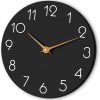 Amazon: $8.49 ($16.99) 12 Inch Wall Clock – Black Wall Clocks Battery Operated