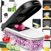 Amazon:$16.99 ($24.99)fullstar Vegetable Chopper, Mandoline Slicer - Cheese Grater, Food Chopper with Container, Kitchen Gadgets, Home Essentials (6-in-1, White/Black)