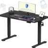 Amazon:$129.99 ($209.99)FLEXISPOT EN1 One Piece Standing Desk 48 x 24 Inches Electric Stand Up Desk Height Adjustable Desk for Home Office Sit Stand Desk (Black Frame + Black Top)