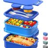 Amazon: $6.49 ($12.99) 74 OZ Stackable Bento Lunch Box