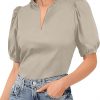 Amazon: $8.99 ($24.99) Women Puff Short Sleeve Shirts Dressy Casual Tops