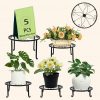 Amazon:  $14.99 ($19.99) Metal Plant Stand 5 in 1 Potted Irons Planter Holder Black