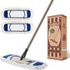 Amazon : $9.15 ($28.99)  Eyliden Dust Mop - Total 2 Microfiber Pads, Reusable Washable, One-Click Replacement - Adjustable Long Handle, Wet Dry Mops for Floor Cleaning, Hardwood, Laminate, Tile, Push Dust Broom