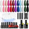 Amazon: $9.99 ($19.98)  19 Pcs Gel Nail Polish Kit w/ U V Light