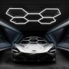 Amazon : $59.99 ($79.99) Hexagon Garage Lights, High Brightness 168W 6500K 18480Lumens Honeycomb Hexagon Led Garage Light 5 Grid for Garage, Auto Beauty Shop, Car Detailing Shop, Workshop