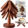 Amazon: $11.99 ($29.99) Set of 4 Tree Trivet, Wooden Trivets for Hot Dishes for Hots