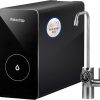 Amazon : $299.00 ($399.00)  Waterdrop D6 Reverse Osmosis Water Filter, 600 GPD Under Sink Reverse Osmosis System, Reduce PFAS, 2:1 Pure to Drain, Tankless RO Water Filter System, Smart LED Faucet, Easy Installation