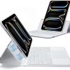 Amazon : $38.98 ($69.98)  ESR Ascend for iPad Pro 11 Inch 2024(M4), iPad Pro 11(5th Gen) Keyboard Case with Trackpad, Magnetic Detachable Keyboard with Backlit Keys, Fully Landscape Stand, White