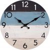 Amazon:$4.99 ($5.99)Wall Clock Silent Non-Ticking Beach Style Clocks Battery Operated Coastal Blue Country Retro Rustic Decorative for Pool Kitchen Bathroom Bedroom Home (8 Inch)
