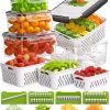 Amazon: $15.19 ($18.99) 4 Pcs Fruit Storage Containers for Fridge with Vegetable Chopper